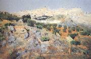 Aurelio de Beruete View of Toledo from the Olive Groves (nn02) Spain oil painting artist